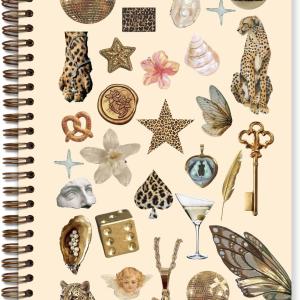 TFKFJLF Y2K Cheetah Print Leopard Spiral Journal Notebook Cute School Supplies for Teen Girls, Cheetah Print Office Supplies, Leopard print gifts for Women, College Ruled Spiral Notebook 5.5x8.3Inch