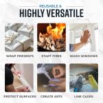 Bryco Goods Newsprint Packing Paper Sheets for Moving - 10lb - 320 Sheets of Newspaper Paper - Wrapping and Protecting Fragile Items, Box Filler, Shipping Supplies - 27" x 17" - Me in the USA