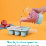 NutriBullet NBY-50100 Baby Complete Food-Making System, 32-Oz, White, Blue, Clear