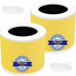 Core Mini Replacement Filter for LEVOIT Core Mini Air Purifier,Core Mini-P,3-in-1 Pet Care High Efficiency H13 HEPA Filter, Mini-RF Filter with Activated Carbon,Replace Part #Core Mini-RF,Yellow