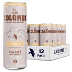 La Colombe Coffee, Oatmilk Vanilla Latte, 11 fl oz Cans (Pack of 12), Coffeehouse Quality Cold Brew, Specialty Gre Coffee Beans, Rey-to-Drink On-the-Go