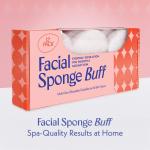 [12 Pack] Regular Exfoliating Facial Sponge for Face - Daily Cleansing Face Scrubber - Exfoliating Ps - Puf for Removing Makeup, Dirt, and De Skin - Reusable Face Ps Buf Dirt Away