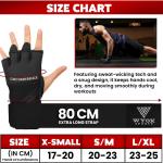 WYOX Gel Boxing Hand Wraps Inner Gloves for Men & Women, 80cm Quick Wrist Straps, Pded Knuckle Protection for Muay Thai Kickboxing, Hand Wraps for Boxing & Martial Arts