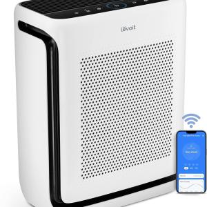 LEVOIT Air Purifiers for Home Large Room Up to 1875 Ft² with Washable Pre-Filter, AHAM VERIFIDE, Air Quality Monitor, HEPA Sleep Mode for Allergies, Pet Hair in Bedroom, Vital 200S-P, White