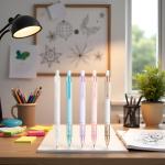 1Pc Random Mechanical Pencil 0.7mm Automatic Pencils Propelling Pencil Cute Pencils Eraser Top Writing Stationery Office Supplies Writing and Correction Supplies(0.7mm)