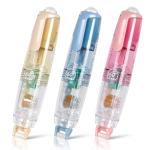 Refillable Retractable White Out Correction Tape,3PCS Pen Shaped Whiteout Set with 360°Rotatable Tip,Easy to Use Cute Whiteout Tape for School Office Supplies