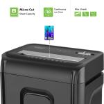 Aurora AU830MA High-Security 8-Sheet Micro-Cut Paper and Credit Card Shredder/ 20 Minutes/Security Level P-5