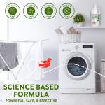 Rebel Green Laundry Detergent, Organic and Sulfate Free Hypoallergenic Laundry Soap, Unscented, 64 Lo Bottle