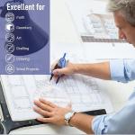 YOOUSOO Compass and Protractor Set, Student Geometry Math Set, Drawing Compass and 6 Inch Clear Swing Arm Protractors 180 Degree Math Protractor, Back to School Supplies