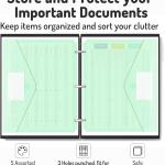 Forvencer Binder Pocket, 10 Pack Super Heavyweight Plastic Folders with Tight Closure, Binder Folders Side Loing, 3 Ring Binder Pocket, Binder Dividers with Pockets, Letter Size, Pastels Series