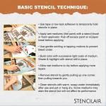 Leaf Border Stencil Reusable Sturdy Flexible Clear Plastic 1-3x8 in Arts and Crafts Material Scrapbooking for Airbrush Painting Drawing