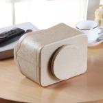 PUSU Leather 360°Rotatable Remote Control Holder,Nightstand TV Remote Cdy,Office Supplies Desktop Organizer,Spinning Storage Box for Pen,Mail,Phone,DVD, Blu-Ray, Media Player, Heater Controllers