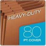 Pendaflex Heavy Duty Expanding File with Extra-Thick Cover, Tyvek Reinforced Edges, 21 Pockets, A–Z Tabs, Elastic Cord Closure, Letter Size (R117ALHD),Brown