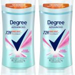 Degree vanced Protection Antiperspirant Deodorant Sheer Powder for 72-Hour Sweat & Odor Control for Women, with Body Heat Activated Technology, 2.6 oz (Pack of 2)