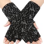 Maxdot Women Sunblock Fingerless Gloves UV Protection Driving Gloves Summer Mitten Non Slip for Outdoor Cycling Manicures
