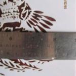 Skull with Native American Hedress Logo Stencil Template Reusable 10 mm Mylar Logo Arts and Crafts Material Scrapbooking for Airbrush Painting Drawing