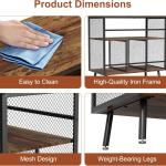 VyGrow Record Player Stand with Vinyl Storage, 3-tier Turntable Stand Holds Up to 220+ Albums, Large Record Player Table Storage Rack for Home Office