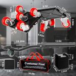 Furniture Dolly Set 5 Wheels Heavy Duty, Furniture Movers with Silent Rubber Wheels, 360° Rotation with Brake, 1400Lbs Lo Capacity, Furniture Lifter for Easy Moving Large Furniture.