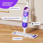 Swiffer PowerMop Multi-Surface Mop Kit for Floor Cleaning, Includes PowerMop, 2 Mopping P Refills, 1 Cleaning Solution with Fresh Scent and 2 Batteries