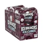 ICE BREAKERS Ice Cubes Black Cherry Flavored Sugar Free Chewing Gum Bottles, 3.24 oz (6 Count, 40 Pieces)