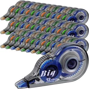 Yexiya 36 Pcs Correction Tape, Colorful Original Correction Tape White Wide Tape Easy to Use Cute Correction Roller for School Home Office Supplies, 0.2 Inch x 39.4 Feet (Blue, Orange, Green)