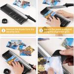 MAKEASY Paper Cutter 12 Inch, 8 Sheet Capacity, Heavy Duty Paper Cutter for Cardstock, Guillotine Paper Trimmer for Crafting, Classroom and Office