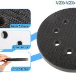 5 Pcs - 5 Inch 8 Holes Soft Density Interface Ps Hook and Loop 5" Sponge Cushion Buffer Backing P, Orbital Sander Foam Ps (5 Pcs)