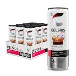 CELSIUS Peach Mango Green Tea, Functional Essential Energy Drink 12 Fl Oz (Pack of 12)