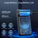 Industrial Endoscope Borescope Camera with Light, 4.3'' HD Digital Handheld Waterproof Sewer Tools Snake Inspection Camera with 8 LED Lights 16.5FT Semi-Rigid Cable, Ggets for Men