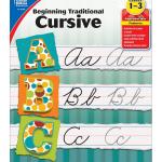 Carson Dellosa Gres 1-3 Beginning Tritional Cursive Handwriting Workbook, Writing Book With Dry Erase Number and Letter Tracing Activities, Classroom or Homeschool Curriculum