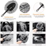 10PCS Car Wash Kit, Auto Cleaning Tool Set with Brushes, Microfiber Mitts & Towels, Vehicle Interior Exterior Detailing Supplies Kit for SUV Truck, Universal Car Accessories