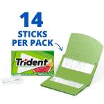 Trident Sugar-Free Chewing Gum Variety Pack Candy, Watermelon Twist & Tropical Twist Flavor, Bulk, 15 Packs of 14 Pieces (210 Total Pieces)