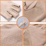 UV-Sun-Protection Gloves Driving-Gloves Sunblock-Fingerless Non Slip Summer Outdoor Gloves for Women Girls
