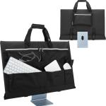 KISLANE Travel Carrying Case for 24'' iMac Desktop Computer, Protective Storage Bag for iMac Monitor Dust Cover with Carry Handle for 24 inch iMac Screen and Accessories (Black)