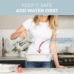 Alpha Living 6 Pack - Disposable Chafing Dish Buffet Set, Half Size Pans, Welded Body Food Warmers for Parties, Fuel Cans Complete Set, Warming Trays