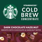 Starbucks Cold Brew Coffee Concentrate, Naturally Flavored Dark Chocolate Hazelnut, Multi-Serve Bottle (32 Fl Oz) (Pack of 2)
