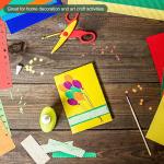 YOKIVE Metalized Tape, 3 Roll Self hesive Mirror Reflective Decorative Tape, Great for Craft Project, DIY Art, Home (Blue, 0.2/0.6/1 Inch x 55 Yard)