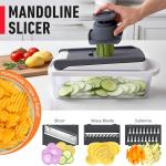 Mueller The Real Original Pro Chopper since 2013 Vegetable Chopper Mandoline Slicer, 8 Ble Food Veggie Chopper Onion Vegetable Cutter with Container, Kitchen Ggets & Essentials, (10 in 1)