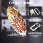 8 Pcs Plate Display Stands, Small Acrylic justable Plate Stands for Display Plastic Stand, Clear Acrylic Easel Standss, Mini Easel Stand for Pictures Plates Party Decoration Home Office Supplies