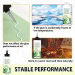 Craft Glue Bottle with Fine Tip, Craft Glue Quick Dry Clear for Precision Paper Crafts, Scrapbooking Supplies, Card Making (100ml)