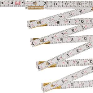 Crescent Lufkin 5/8" X 6' Red End® Engineer's Scale Wood Rule - 1066DN , White