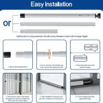 Sliding Door Security Bar,Window Security Bars Inside,17-50 inch justable Patio Glass Door/Window Lock Bar for Burglar Proof/Child Safety, Window Stoppers for Sliding/Vertical Windows -2 PCS