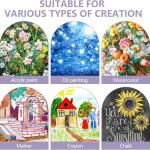 ESRICH Canvas Boards for Painting 12x16 Inch, 3 Pack Canvas for Painting Cotton Primed Acid Free Large Blank Canvas Panels for Oil Paint, Watercolor, Acrylic Paint, Gouache and Tempera.