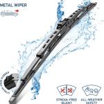 Hella OE Quality 11 Inch All Seasons Streak-Free Rubber Standard Wiper Ble (2 Bles) fit select Hummer Jeep Toyota Volkswagen / 9XW398114011