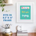 Carson Dellosa 12-Piece Growth Mindset Posters, Motivational 8.5" x 11" Wall Decor for Bulletin Board Decorations, Classroom, Office Decorations, School Counselor Must Haves