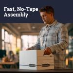 Bankers Box 12-Pack Basic Duty File Storage Boxes with Lids, Letter/Legal, STOR/FILE, (00703)