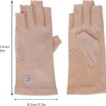INOGIH Women Fingless UV Protection Sunblock Gloves,Outdoor Non-Slip Driving-Gloves for Cyling