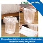 1.6 Gallon 120 pcs (Fit 1.3-1.6 Gal)Small Clear Trash Bags, Strong 1.3 Gallon1.5 Gallon 1.6 gallons Garbage Bags, Bathroom Trash Can Bin Liners, Mini Bags for Office, Waste Basket Liner,Fit 5-6 Liters