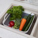 Collapsible Dish Pans for Washing Dishes 9L Portable Wash Dish Basin Foldable Laundry Tub with Drain Plug for Kitchen Sink Camping RV Accessories