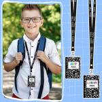 16 Pcs PVC Hall Pass Lanyards Unbreakable Hall Passes Writeable Passes for Classrooms Bathroom Pass for Bathroom Library Office Nurse School Supplies(Composition Book Style)